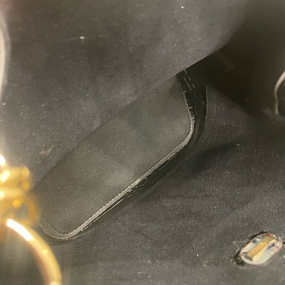 Topshop Black Crossbody Bag with Gold Chain - Picture 8 of 8